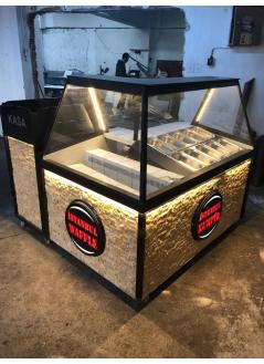 Kumpir Waffle Cabinet With Safe Front Decor