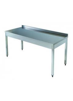 Stainless Work Table 200 CM Without Bottom Shelf With Back PA200 MRS-EN-222