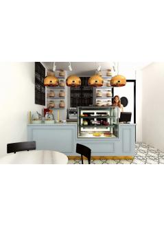 Cake Display Cabinet and Preparation Counter Set 157 A + MRS-EN-236