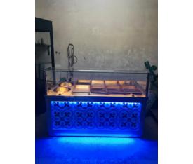 Dining Table and Soup Counter with Front Led Light and Decor MRS-EN-276
