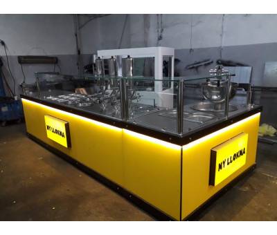 Lokma Casting And Chocolate Filling Machine Set Yellow Model MRS-EN-240